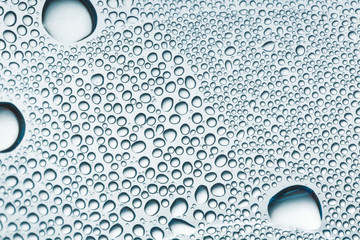 Water droplets close-up.