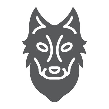 Wolf glyph icon, animal and zoo, dog sign vector graphics, a solid pattern on a white background, eps 10.
