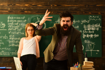 Conference training planning learning business coaching concept, What qualities make teacher, Student looks for studying method that suits his learning style