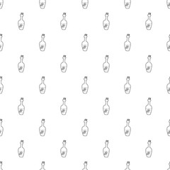 Wine bottle pattern vector seamless repeating for any web design