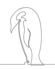 Penguin Continuous Line Drawing 2