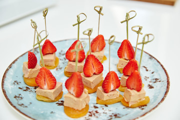 snacks with strawberries