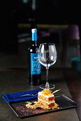 deserg with blueberries