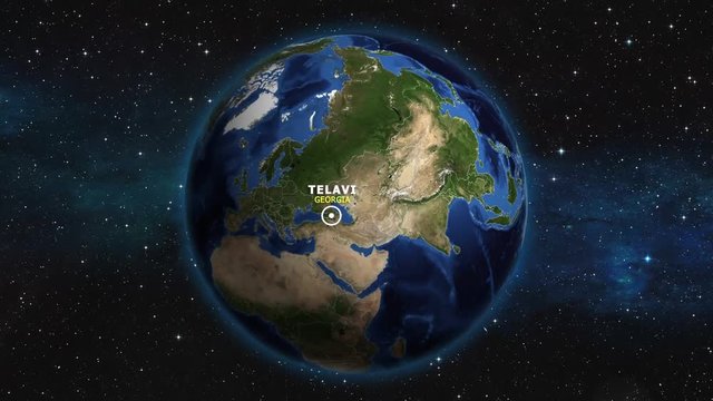 GEORGIA TELAVI ZOOM IN FROM SPACE
