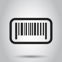 Barcode product distribution icon. Vector illustration. Business concept barcode pictogram.