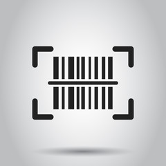 Barcode product distribution icon. Vector illustration. Business concept barcode pictogram.