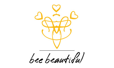 Bee Beekeeper Logo Template Honey Imker Honig