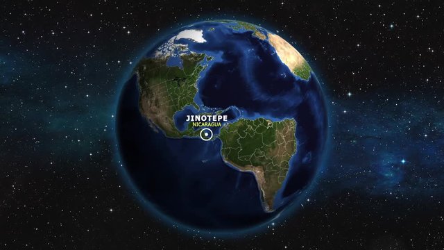 NICARAGUA JINOTEPE ZOOM IN FROM SPACE