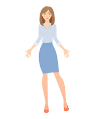 Fototapeta premium business woman isolated