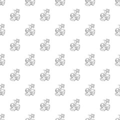 Inclined segway pattern vector seamless repeating for any web design