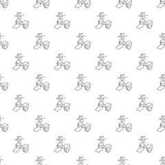 Front inclined segway pattern vector seamless repeating for any web design