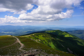 Fototapeta premium Road through Tatra mountains