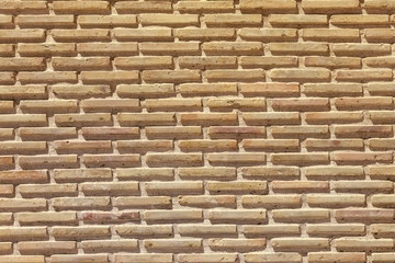 Background of old vintage brick wall. red brick wall texture grunge background with, may use to interior design.