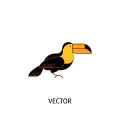 Toucan bird icon