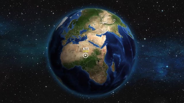 CHAD ATI ZOOM IN FROM SPACE