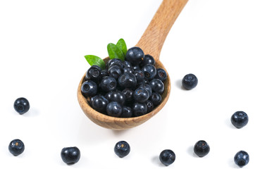Dried Blueberry On White Background