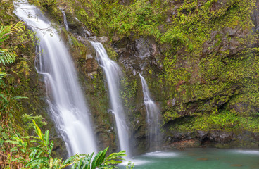 Obraz na płótnie Canvas Scenic Waterfall Near Hana Maui