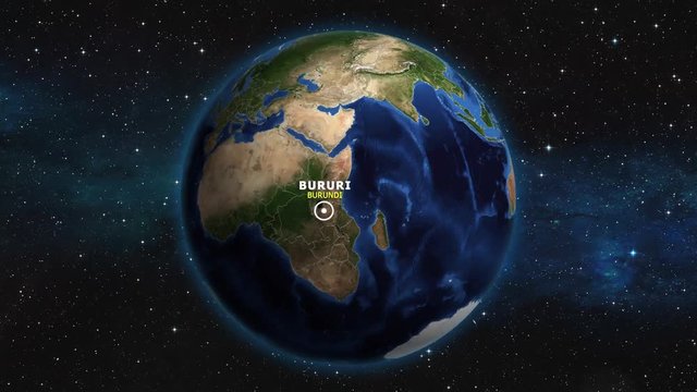BURUNDI BURURI ZOOM IN FROM SPACE