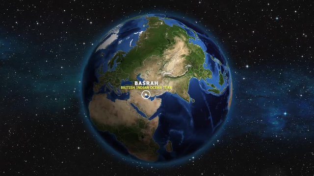 BRITISH INDIAN OCEAN TERR BASRAH ZOOM IN FROM SPACE