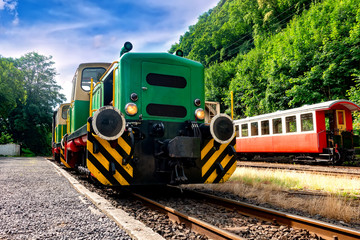 Diesellok, Vulkan-Express, Brohltalbahn, Eifel, Rheinland Pflaz 