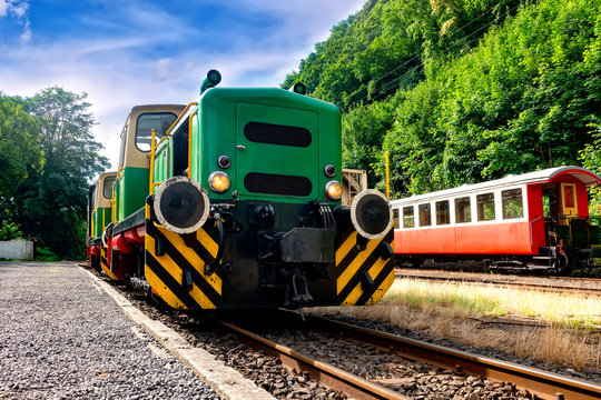 Diesellok, Vulkan-Express, Brohltalbahn, Eifel, Rheinland Pflaz 