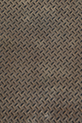 Grunge Wallpaper Industrial Checker Plate Background Texture with Worn Rusty Diamond Tread Pattern