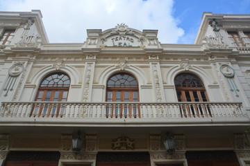 balcón de un edificio histórico en La Laguna, Tenerife, España