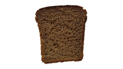 A slice of black bread