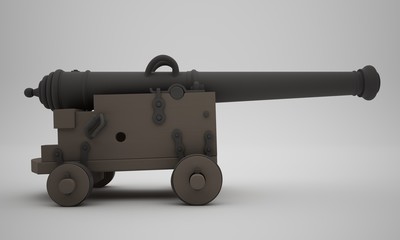 Bronze Culverine in Kastenlafette