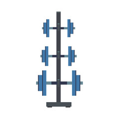 Fototapeta premium Dumbbells gym weigths vector illustration graphic design