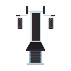 Weight machine isolated vector illustration graphic design