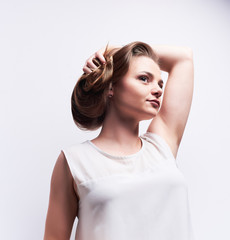 Fototapeta premium Beauty portrait of young woman