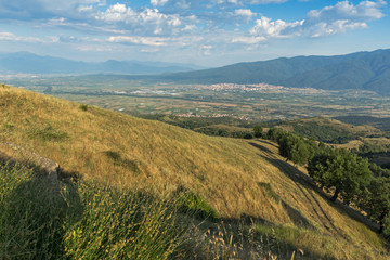 Amazing Sunset Landscape of Ograzhden Mountain, Blagoevgrad Region, Bulgaria