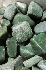 jade gem stone as natural mineral rock