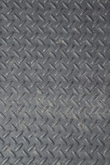 Worn Polished grungy Industrial Checker Plate Background Texture with Rusty Worn Embossed Raised Diamond Pattern Wallpaper