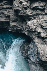 Shaded Rushing Water Fall