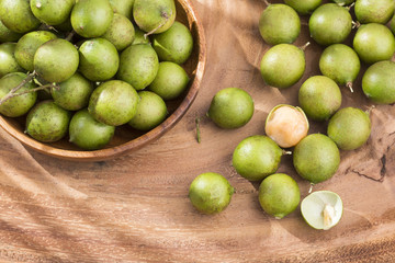 Mamoncillo delicious tropical fruit - Melicoccus bijugatus