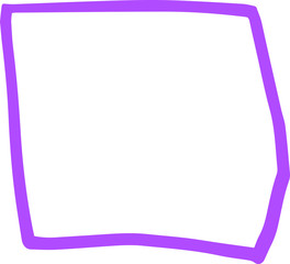 Colorful Hand-drawn rectangle