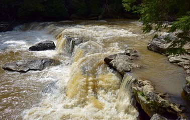 mud waterfall 