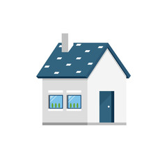 Home isolated on white background. Vector illustration