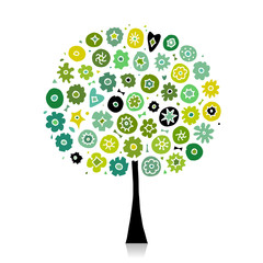 Floral tree for your design