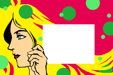 女性のフレーム