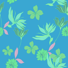 Abstract elegance pattern with floral background.