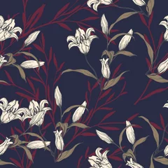 Abstraktes Eleganzmuster mit Blumenhintergrund. © thitiphorn