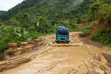 Extreme Driving Through Chin State, Myanmar