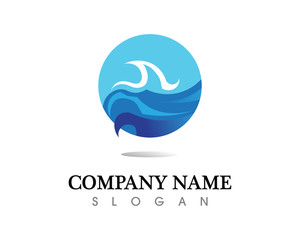 water drop Logo Template vector illustration design