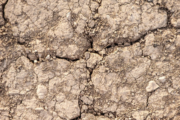 Texture of scorching sand,  earth