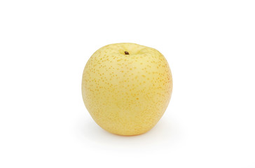 Chinese pear on white background.
