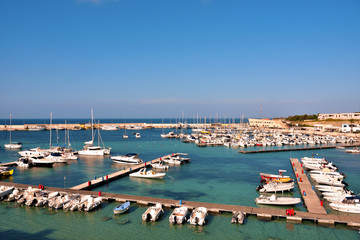 the marina of otranto, italy