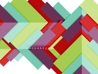 Multicolored abstract geometric shapes, geometry background for web banner